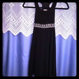 New Black Silky Dress